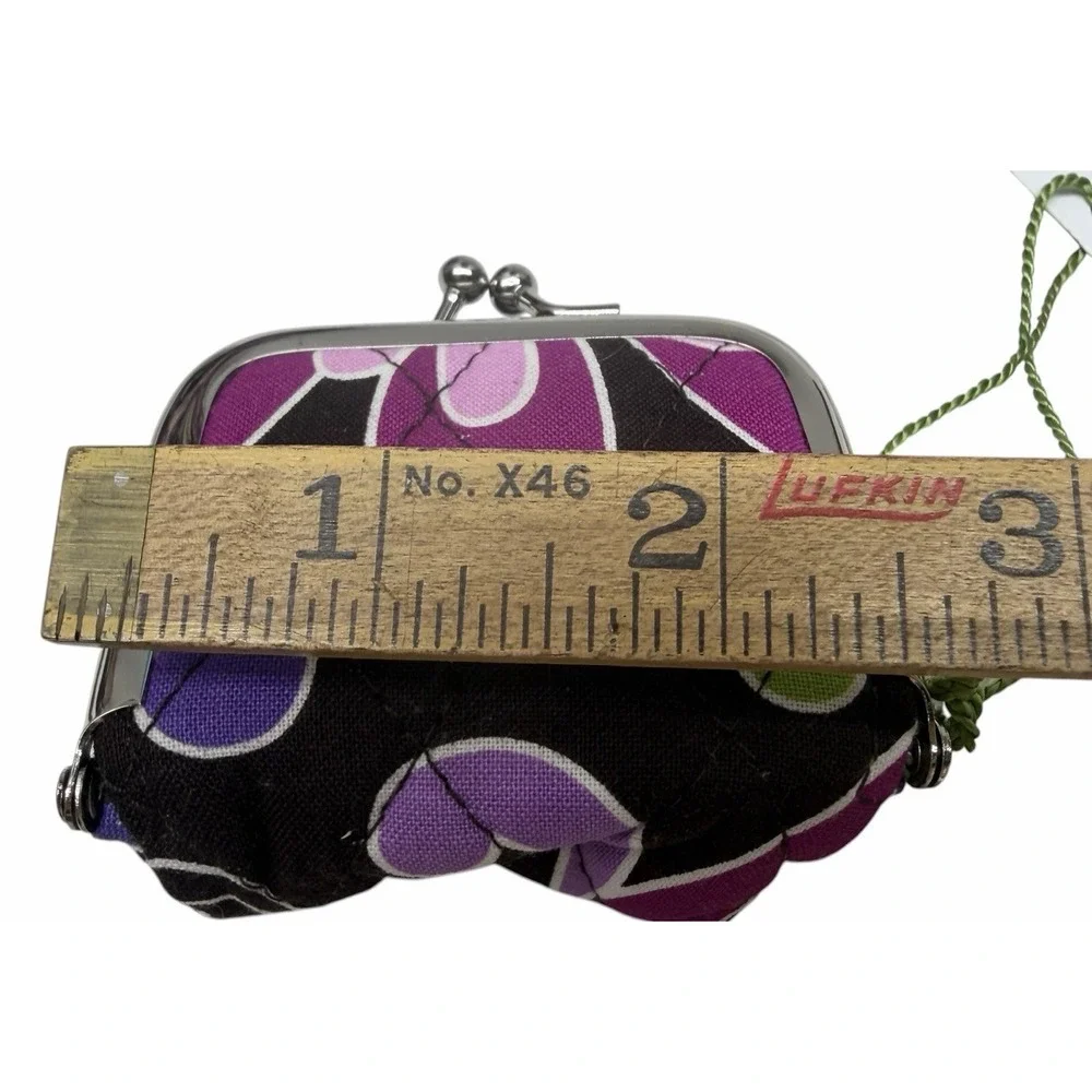 Vera Bradley Contact Lens Case Purple Punch Quilted Floral Travel Holder